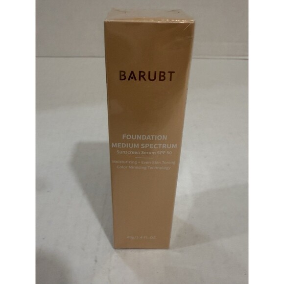 Barubt Foundation Medium Spectrum Sunscreen Serum~40g/1.4FLOZ~SPF 50 New NIB - Picture 1 of 7